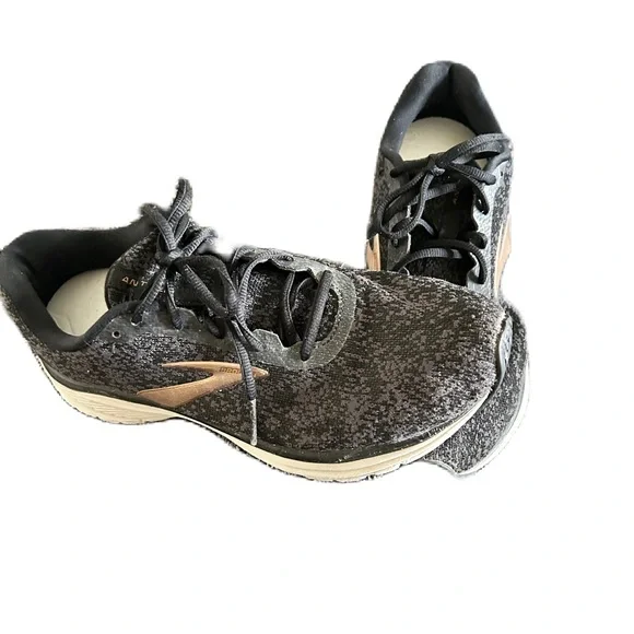 Brooks Anthem 2 Black Grey Running Sneakers Shoes Mens Size 10 - Picture 6 of 9